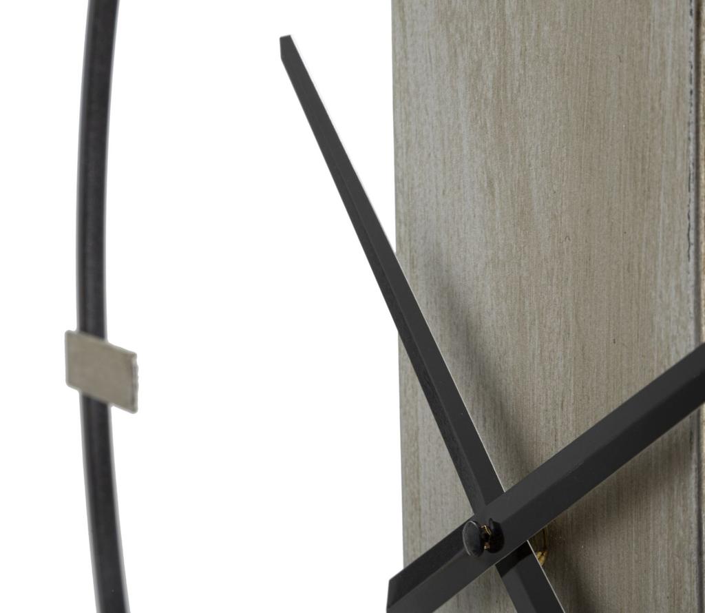 Wall Clock Silvery 61X4.5X63 Cm