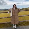 Down Cotton-padded Clothes Women's Cotton-padded Clothes Winter New Loose Over the Knee Long Thickened Cotton-padded Jacket Tide