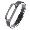 Metal Band Compatible for Xiaomi Mi Band 6 Smartwatch Replacement Steel Strap Bracelet Wristband AccessoriesBlack