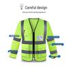 Reflexväst med lång ärm för byggarbete, vägarbete och fiske