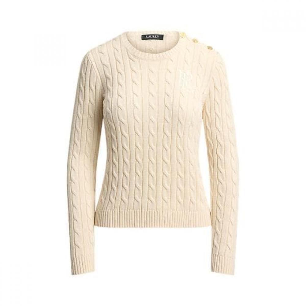Lauren Ralph Lauren Women S Button Trim Cable Knit Sweater wmlrSweS6820939101 XS