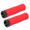 A Pair of High Density Soft Sponge Hard Plastic Mountain Bike Handlebar Cover Bicycle Lock Grips Cycling AccessoryRed