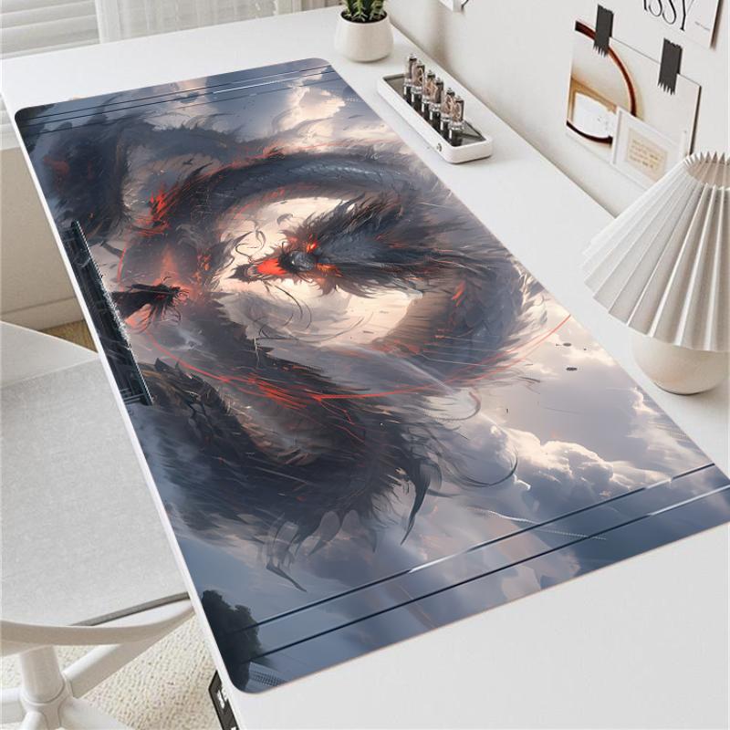 Großes chinesisches Drachendesign Mauspads MM Anime-Landschaft Schreibtischunterlage Tablet-Spiel Büro Mini-PC für Laptop Gaming-Mauspad