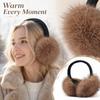 Foldable Warm Ear for Winter, Furry Ear Warmers for Women and Men, Cold Outdoor