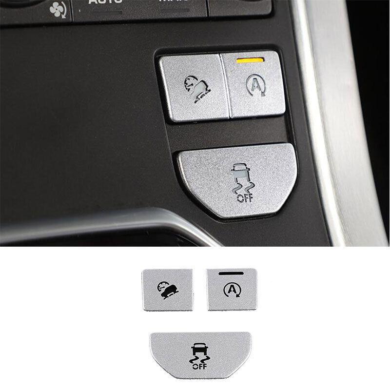 For Range Rover Evoque 2016- Silver Aluminum Control Start-Stop Button Cover