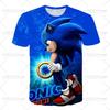New Fashion Cartoon Anime Sonic Summer Adult/Children Round Neck T-shirt Casual Fashion Comfortable 3D Digital Printed Pattern