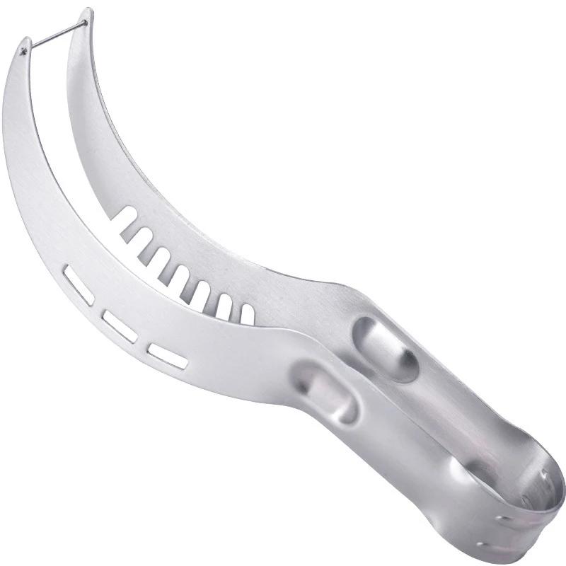 304 Stainless Steel Watermelon Cutter, Kitchen Accessories Fruit and Vegetable Slicer, Core Fruit and Vegetable Tool Clip.