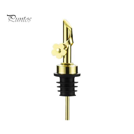 مدفق نبيذ أنيق من الفولاذ المقاوم للصدأ، فوهة صب النبيذ مقاومة للغبار، مدفق زجاجة زيت لبار المطبخ المنزلي