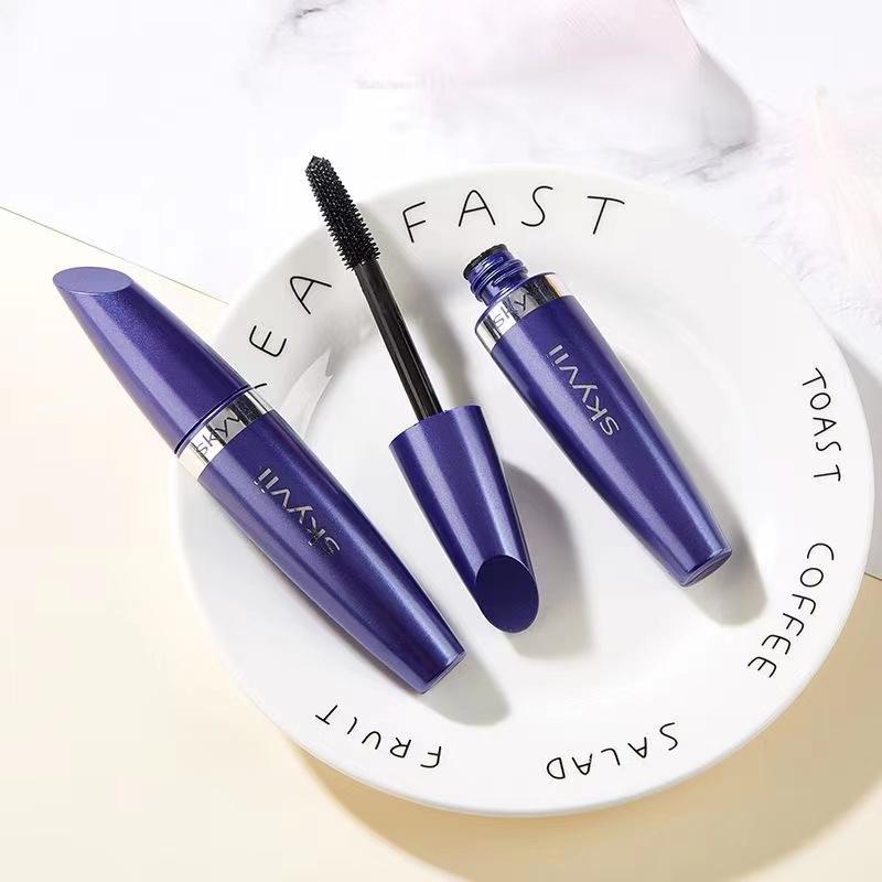 Set di crema mascara allungante 4D Fibra allungante mascara nera per occhi impermeabile per studentessa studentessa di bellezza femminile