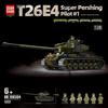WWII Military Tiger & Panther Tank Building Blocks - Armored Vehicle Assembly Toy Gift