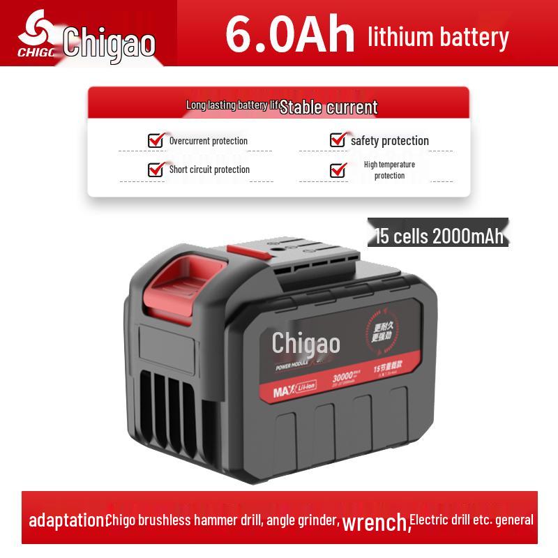 Dayi Tools: Universal Lithium Battery Pack with Drill, Electric Wrench, Hammer, Angle Grinder, and Charger Accessories.