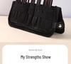 14-Piece Animal Hair Makeup Brush Set - Skin-Friendly Wool Powder Brushes
