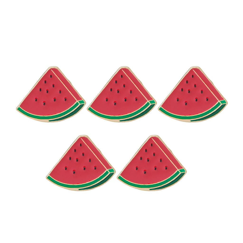 Fruit Watermelon Brooch Pin Cartoon Enamel Lapel Pin Clothing Jewelry Watermelon Fruit Pin Suitable for Daily Party Wear