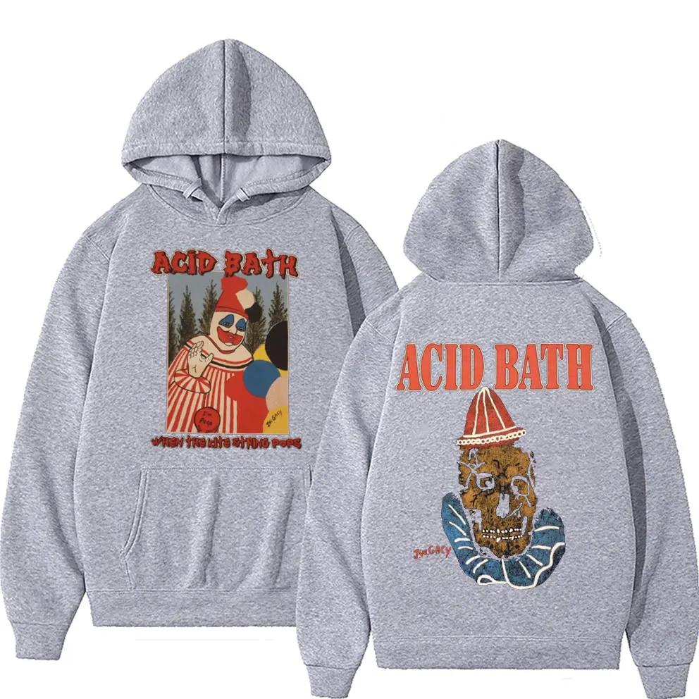 

Acid Bath When The Kite String Pops Худі з Графічним Принтом Альбому Чоловіки Жінки Фліс Бавовняна Толстовка Чоловічі Готичні Оверсайз Худі L