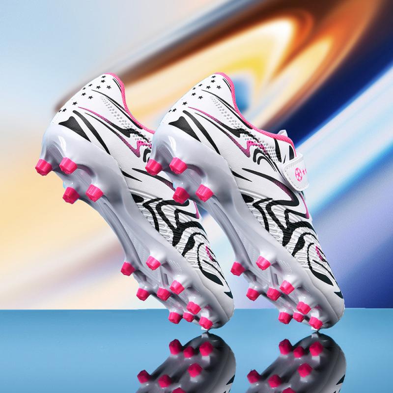 

Новые детские футбольные бутсы мужские TF сломанные ногти подростковые нескользящие дышащие туфли студенческие на шнуровке липучки обувь для девочек 38