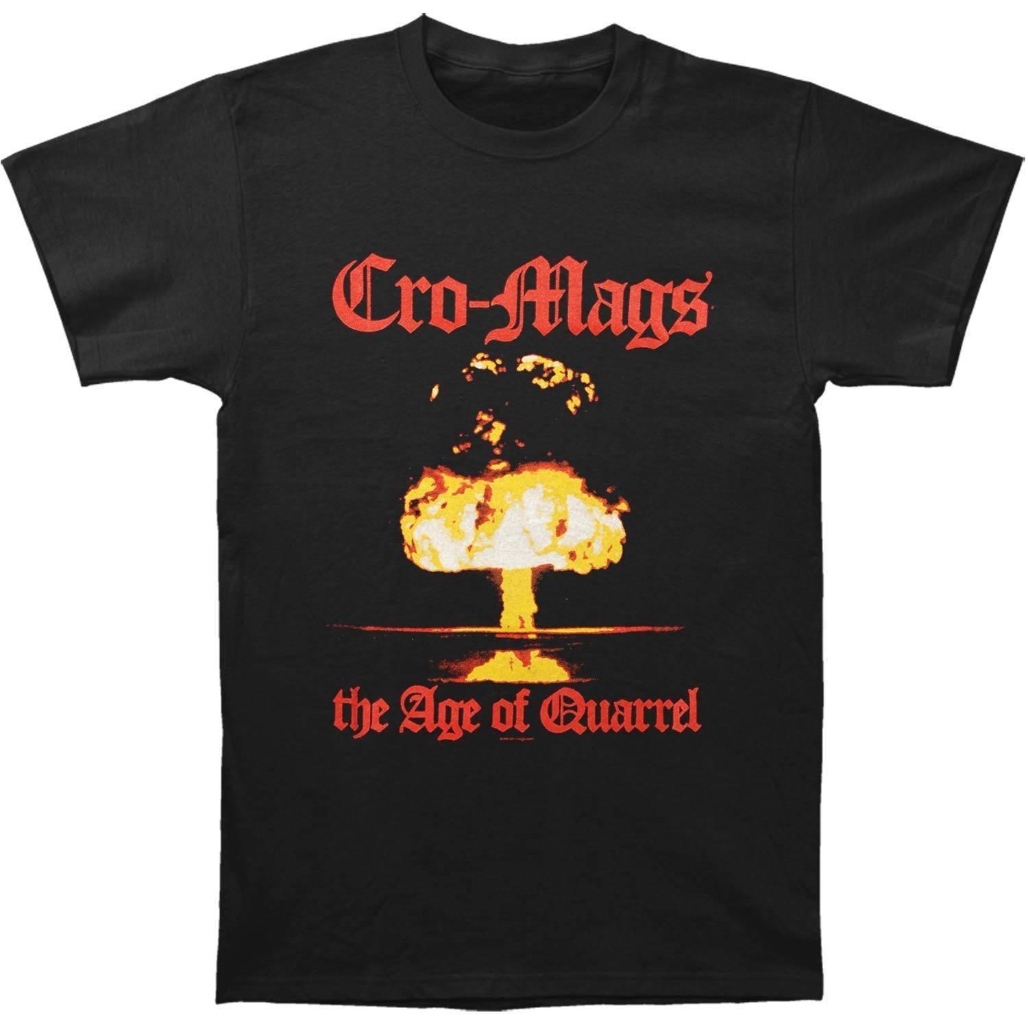 Cro-Mags The Age Of Quarrel T -shirt Black Men S M L 235XL S разноцветный