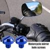 Motorcycle Mirror Bolts | 2 Pcs Universal Motorcycle Mirror Hole Bolts, Motorcycle Rearview Mirror