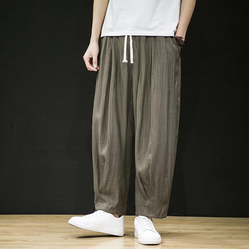 Pantaloni Harem Streetwear Bărbați Primăvara 2025 Pantaloni Bărbați Oversized Vintage Pantaloni de Trening Stil Chinezesc Bărbați Pantaloni Casual