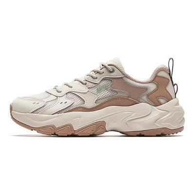 Starry Sea 2.0 Cushioning Abrasion Resistant Lightweight Low Top Chunky Sneakers Women's White Umber Gray 922538839-3