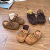 Scarpe stile giovanile Scarpe slip-on in pelle per bambini Ragazzi Ragazze Suola morbida Stile fibbia retrò Bambino piccolo fino a bambino medio Calzature casual