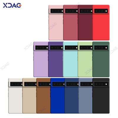 Luxury Square Liquid Silicone Case for Google Pixel 6 Pro 6A Pixel6 A 5G 360 Soft Phone Cover Anti Fall Bag Coque Armor