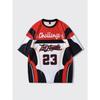 Summer men's motorcycle racing printed T-shirt round neck short sleeved sports neutral casual T-shirt