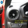 Carbon Fiber Look Side Air Outlet / Headlight switch / Middle Air Outlet Cover Trim For Kia Cerato Forte K3  -