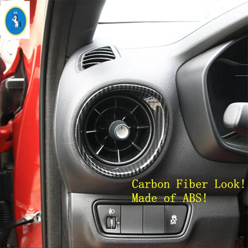 Carbon Fiber Look Side Air Outlet / Headlight switch / Middle Air Outlet Cover Trim For Kia Cerato Forte K3 -