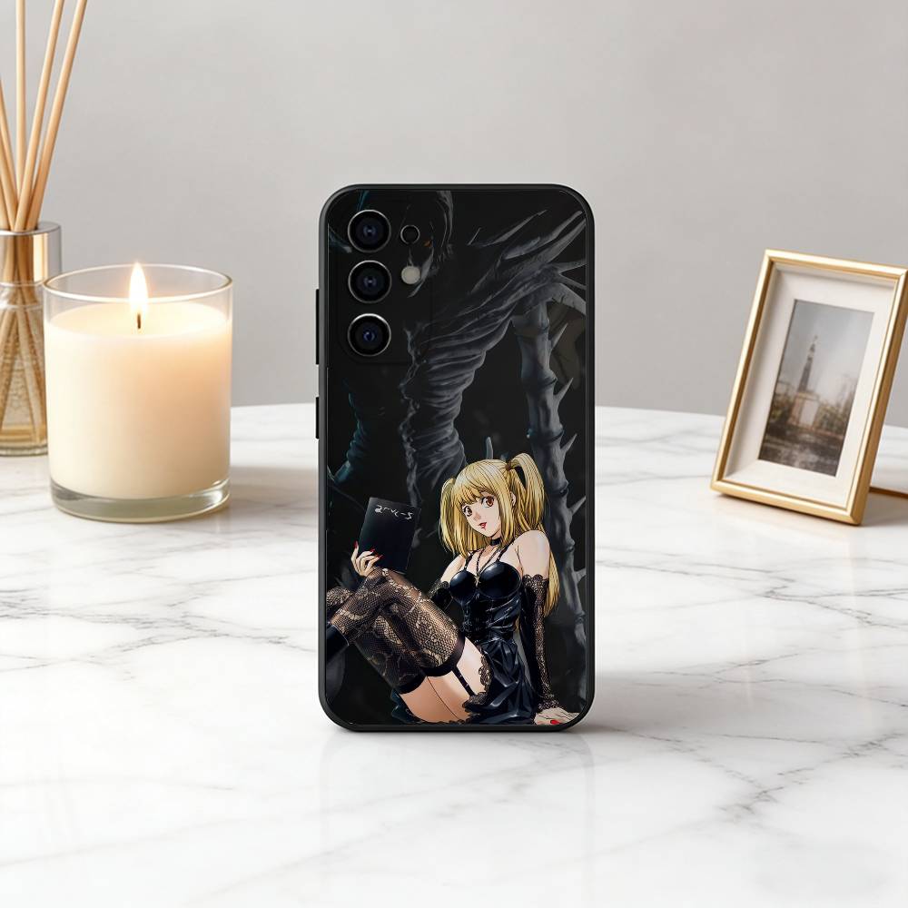 D-DeathS N-NoteS M-MisaS A-Amane-es Handyhülle Schwarzes Silikon Weich Für Samsung S25,S24,S21,S22,S23,S30,Ultra,S20,Plus,Fe,Lite