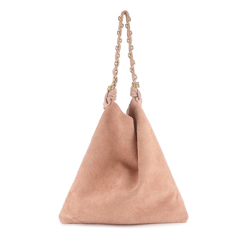 Women's Versatile Frosted Leather Tote Bag with Braided Rope Details - Large Capacity Shoulder Handbag