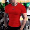 Mens Plain Short Sleeve Slim Fit T Shirt Custom Print For Gym Workout