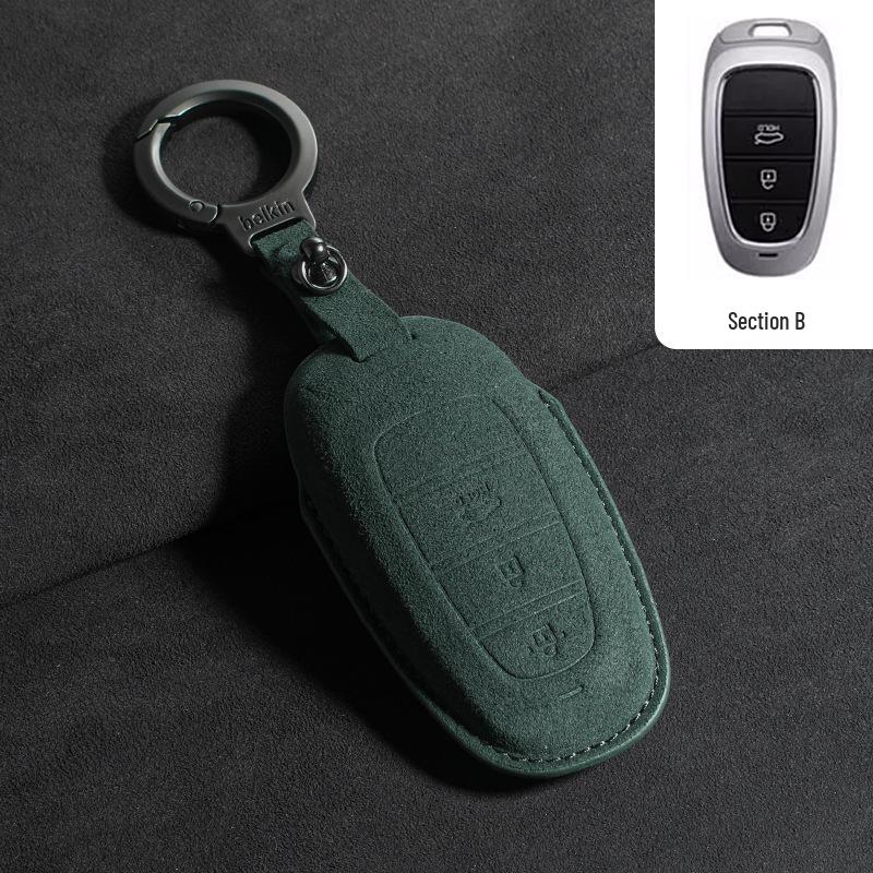 Suede Key Covers for Beijing Hyundai: ix35, MUFASA, Mingtu, Elantra, Yuena, Sonata