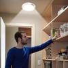 Bewegungssensor Batteriebetrieben Indoor LED Schrankleuchten - 210LM 6000K Kaltweiß für Waschküche, Treppenhaus, Flur, Schuppen, Küchenschrank
