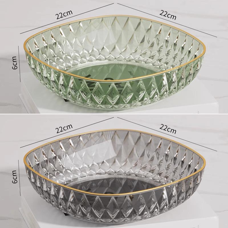 2023 Luxury Crystal Fruit Bowl for Coffee Table or Living Room