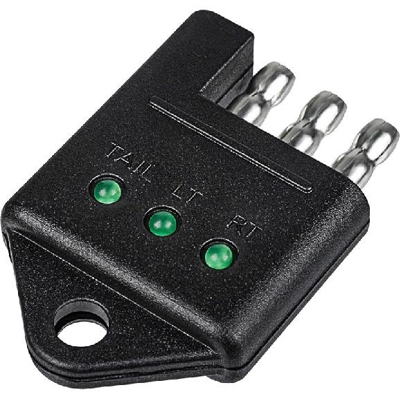 Trailer Light Tester, 7 Pin Trailer Plug Testerwith Red LED, 7 Way Trailer Plug Testerfor Diagnosing And Fixing Trailer Socket Circuit Problems