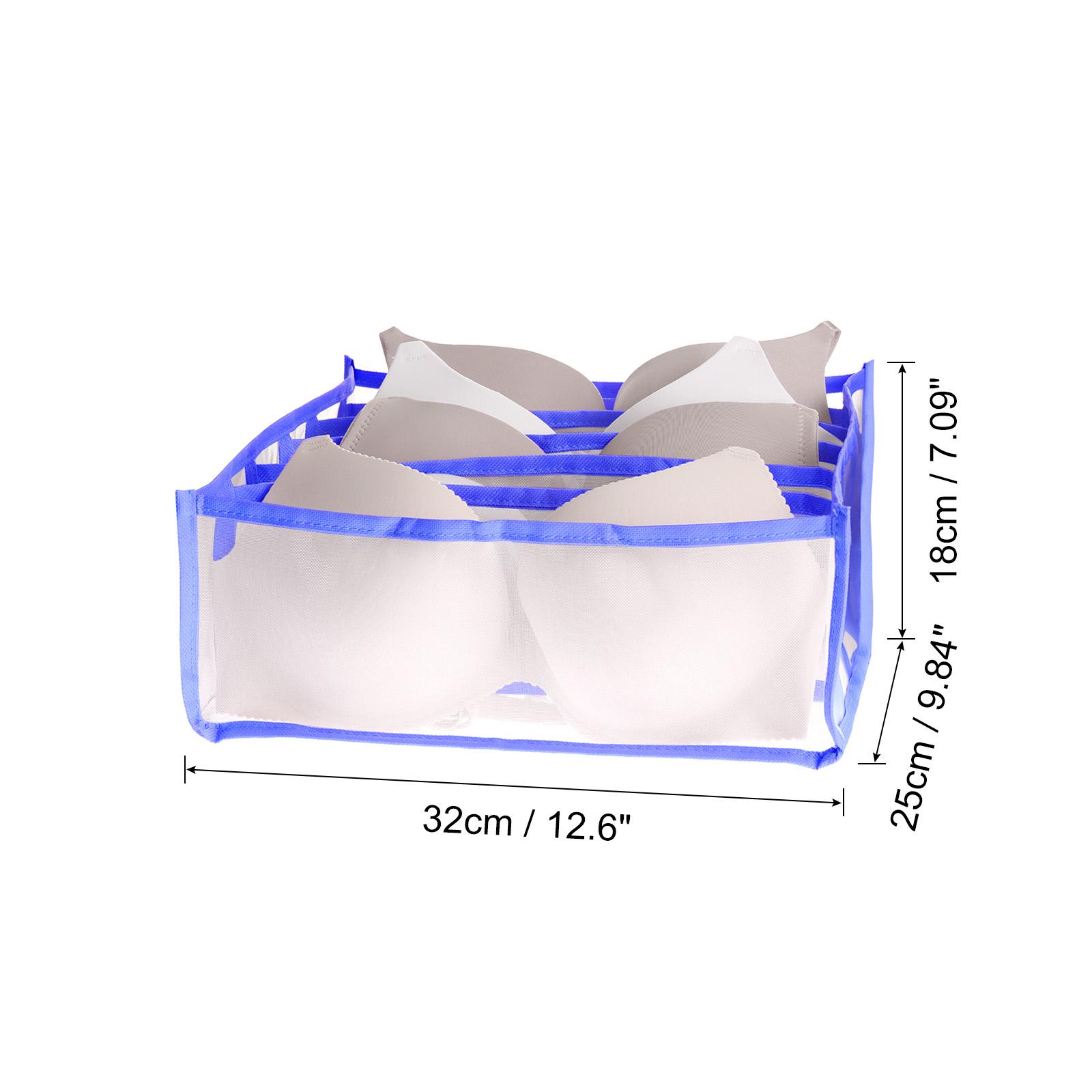 

6/7/9/11 Ячеек Органайзер для джинсов и бюстгальтеров Складной органайзер для ящика Домашний разделитель Коробка для хранения нижнего белья для трусиков и носков Розовый Голубой