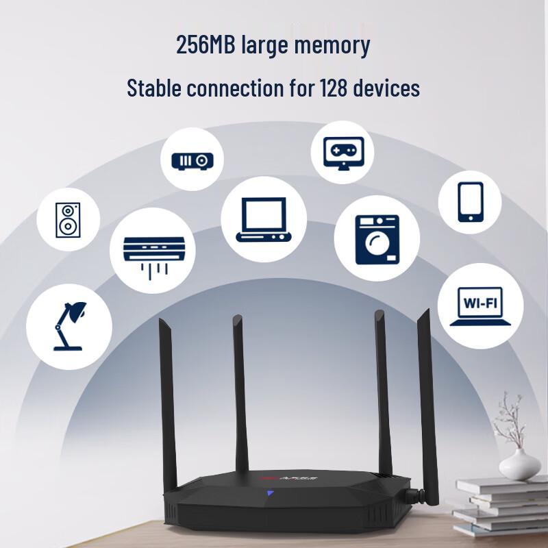 Router Wi-Fi Dual-Band Jiulian Technology AX3000/BE3600 (Versione NC)