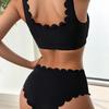 Women's Sexy Lace High-Waisted Bikini - European & American Style Vacation Swimsuit