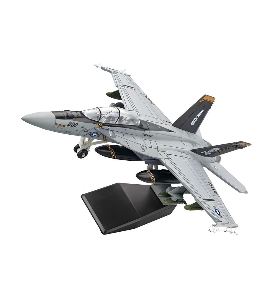 1:72 Scale Replica F18 F-18 VF103 Grumman Tomcat Super Hornet F/A-18F Pirate Flag Fighter US Navy Plane Military Model Toy