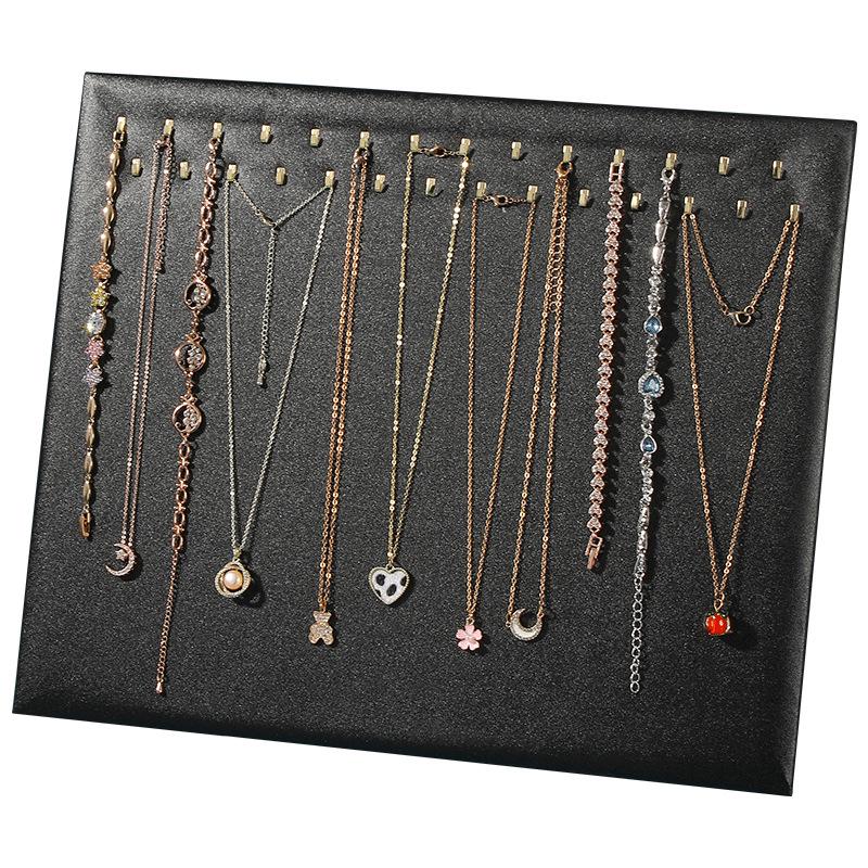 Gold Hook Jewelry Display Stand for Necklaces and Bracelets