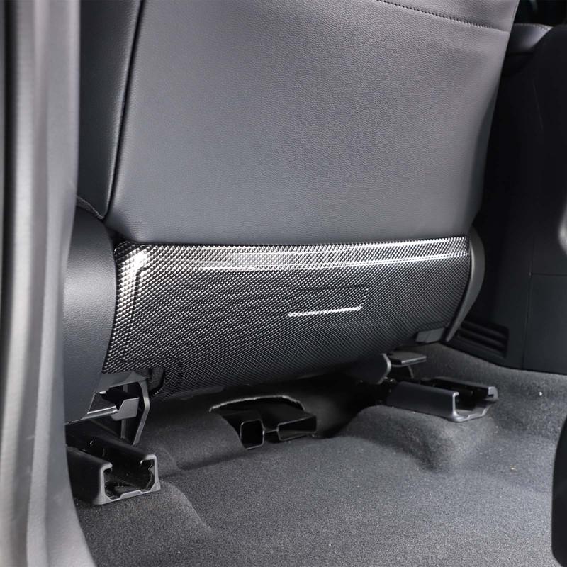 For Toyota Land Cruiser 250 Prado LC250 2024 ABS Carbon Fiber Seat Back Kick Panel Covers Car Interior Accessories