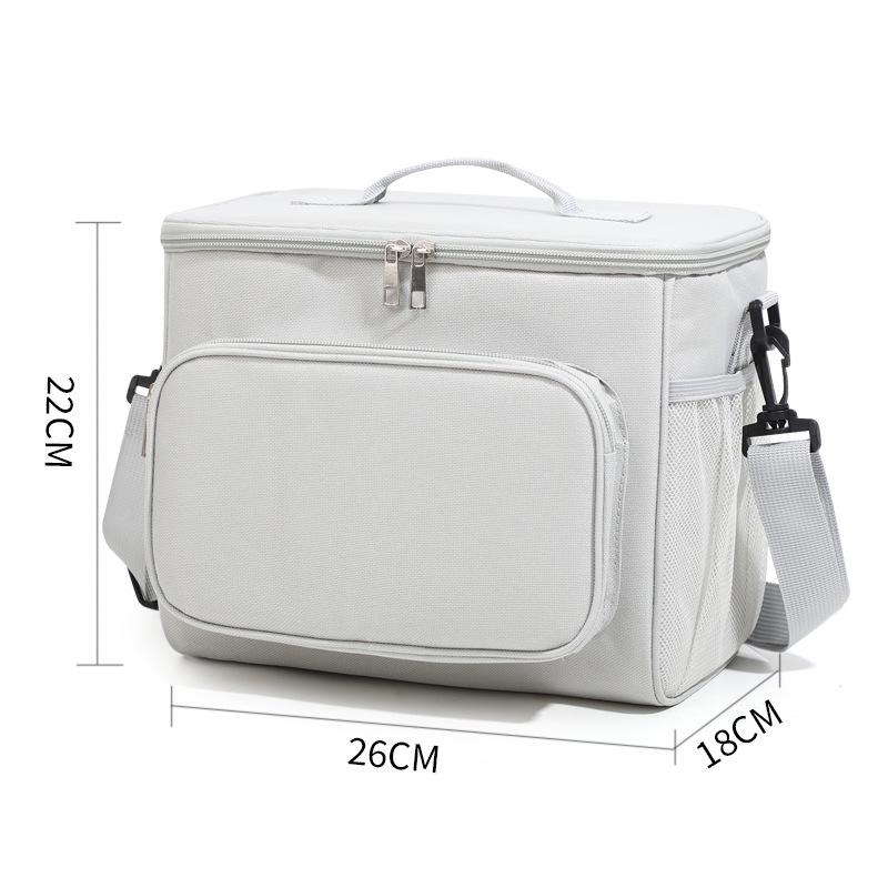 Portable Insulated Lunch Bag: Oxford Cloth, Handheld or Crossbody, Perfect for Picnics