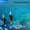 Double Hook Bottom Fishing Rig - Water-Resistant, Mud-Proof Leader for Black Pits