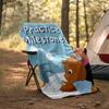 1pc Ms Rachel4 Theme Blanket - Digital Print, Polyester, Cozy for All Seasons, Perfect for Outdoor, Camping, and Travel