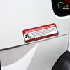 Car Sticker Positioning Cover Scratch  Decal Electric Car Sticker Anti-theft Warning Motorcycle Modification Car