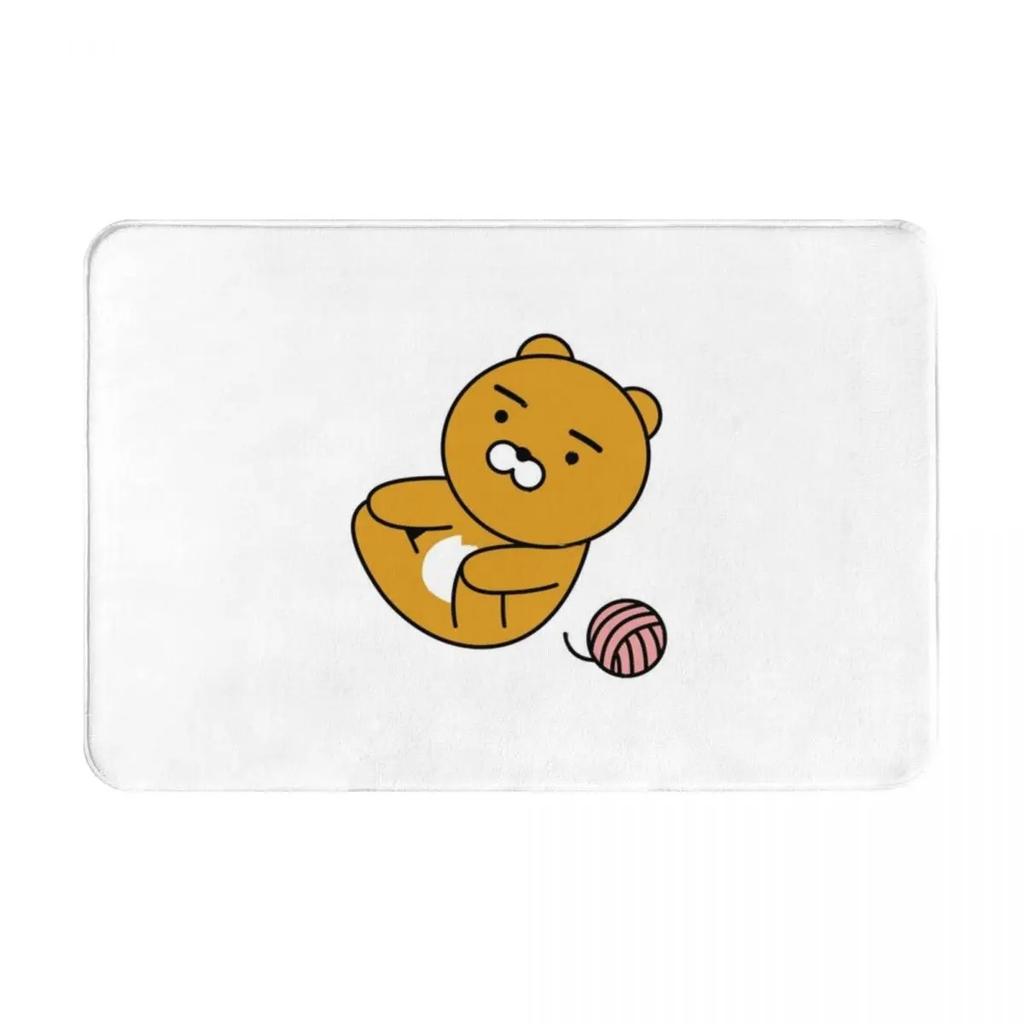 Disney Kakao Ryan Cartoon Door Mat Kitchen Bedroom Bath Living Room Balcony Entrance Carpet Non-slip Cute Home Decor Rug