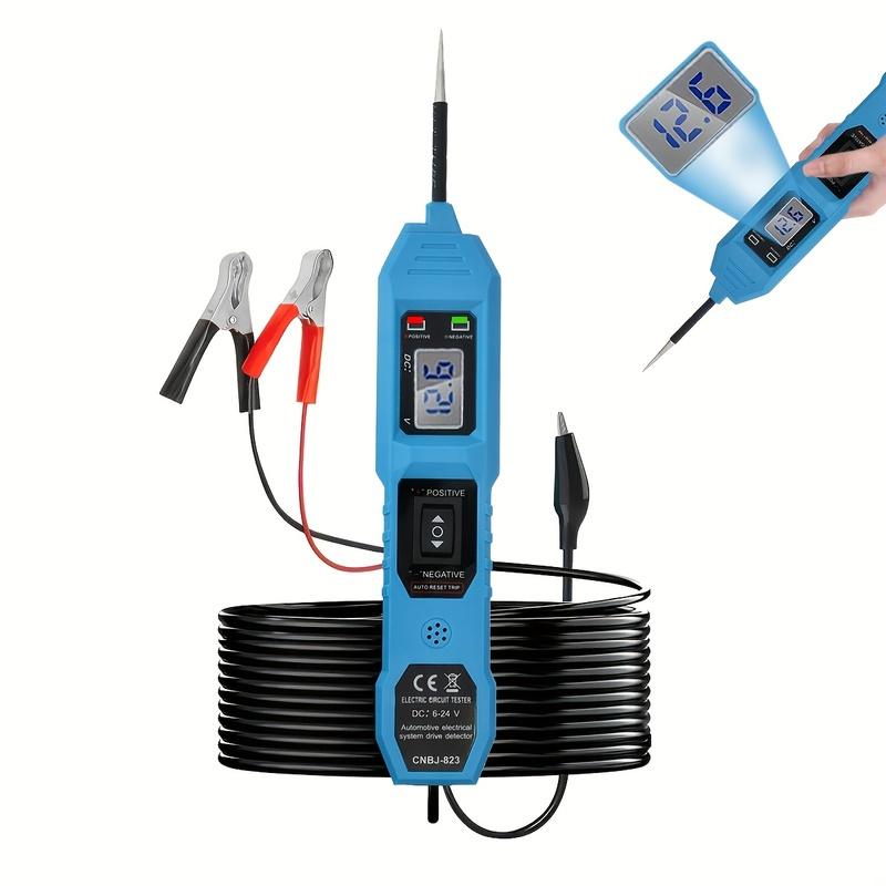 Smart Car Circuit Tester with Led Voltage Display, USB Powered, Compatible with 3.5-36V Dc Automotive Electrical Systems, Digital Multimeter Probe