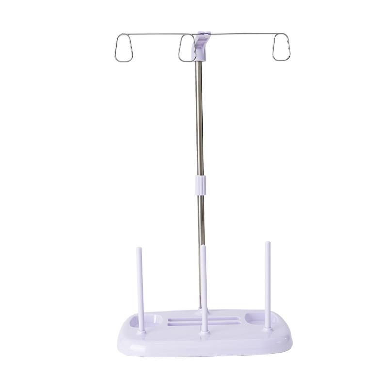 

Plastic big three-spool pagoda wire bracket wire management rack household sewing hemming machine overlock edge copying machine universal accessories фіолетовий