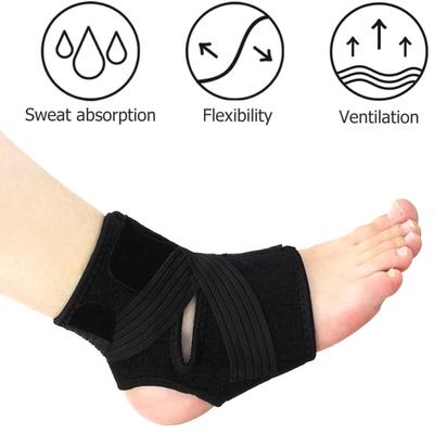 1 Stück Sprunggelenkbandage für Damen Herren Verstellbare Unterstützung zur Linderung von Verstauchungen Plantarfasziitis Kompressionsmanschette