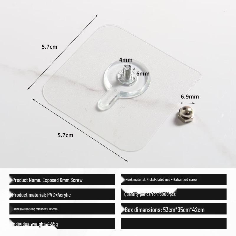 Seamless No-Punch Nail & Hook Set for Picture Hanging